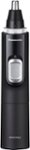 Angle. Panasonic - Men's Ear and Nose Hair Trimmer with Vacuum Cleaning System - Wet/Dry - Black/Silver.