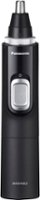 Panasonic - Men's Ear and Nose Hair Trimmer with Vacuum Cleaning System - Wet/Dry - Black/Silver - Angle_Zoom