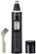 Alt View 14. Panasonic - Men's Ear and Nose Hair Trimmer with Vacuum Cleaning System - Wet/Dry - Black/Silver.