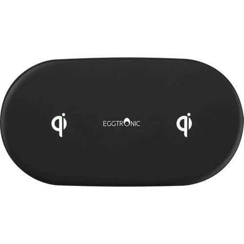 Eggtronic - 10W Qi Certified Wireless Charging Pad for iPhone/Android - Black