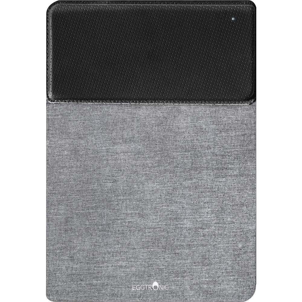Front. Eggtronic - MSBC10 Mouse Pad with Qi Wireless Charging - Gray/Black.
