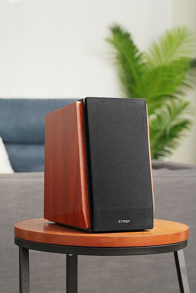 Alt View 14. Edifier - R1700BT 4" 66-Watt Powered Bookshelf Speaker (Pair) - Brown.