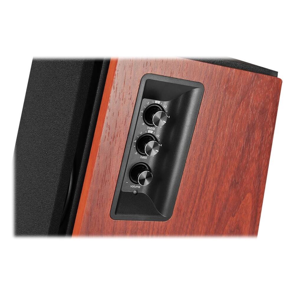 Alt View 11. Edifier - R1700BT 4" 66-Watt Powered Bookshelf Speaker (Pair) - Brown.