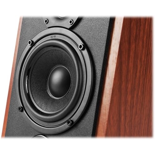Alt View 12. Edifier - R1700BT 4" 66-Watt Powered Bookshelf Speaker (Pair) - Brown.