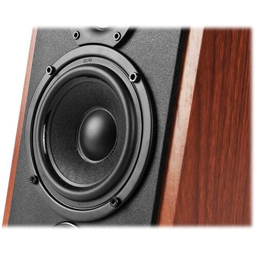 Alt View 12. Edifier - R1700BT 4" 66-Watt Powered Bookshelf Speaker (Pair) - Brown.