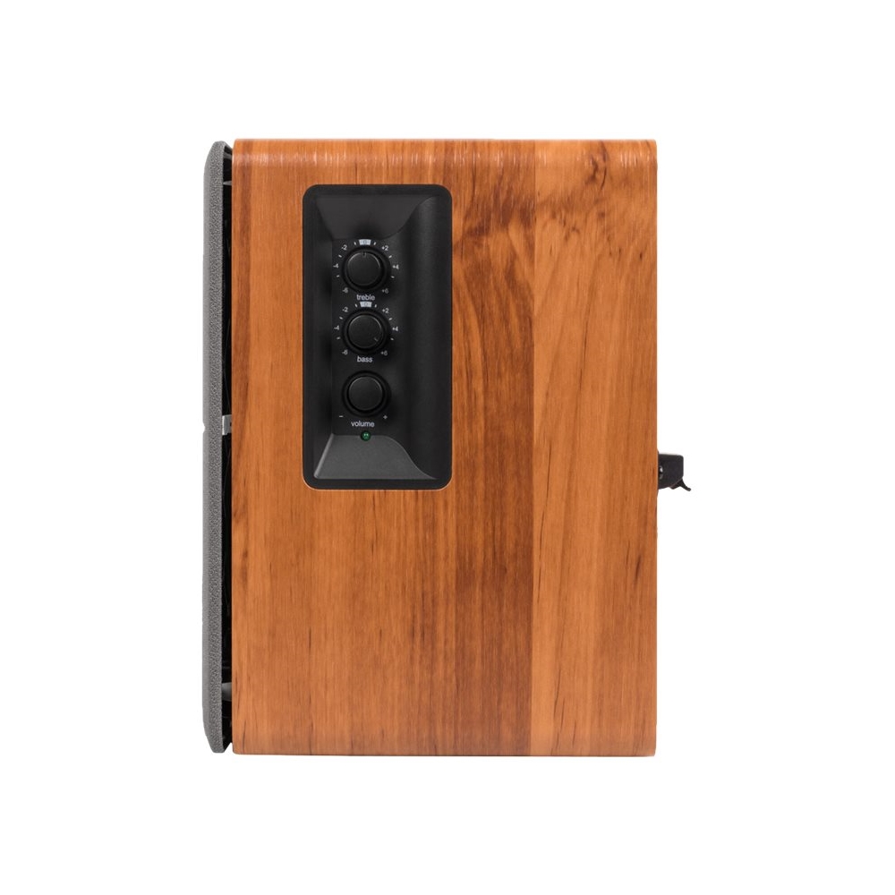 Angle View: Edifier - R1280T 4" 42-Watt Powered Bookshelf Speaker (Pair) - Brown