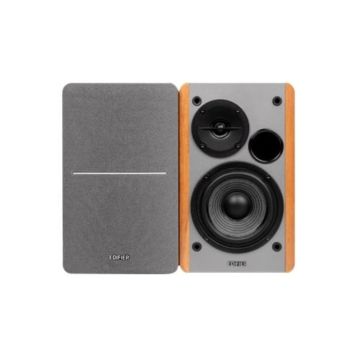 Edifier 4 Powered 2 Way Bookshelf Speakers Pair Brown R1280db