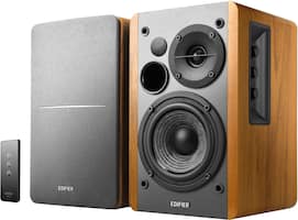 Edifier - R1280T Powered Computer Speakers, Bookshelf Speakers - 2.0 Stereo Active Near Field Studio Monitor Speaker 42 Watts RMS - Brown - Front_Zoom