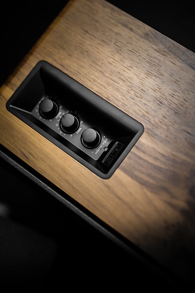 Alt View 14. Edifier - R1280DB Powered Bluetooth Bookshelf Speakers, Computer Speakers - 42W RMS Optical Input - Wireless Studio Monitors - Brown.