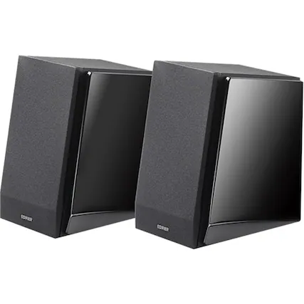 Front. Edifier - R1850DB Active Bookshelf Speakers, Computer Speakers - Bluetooth and Optical Input - 2.0 Studio Monitor Speaker - Black.