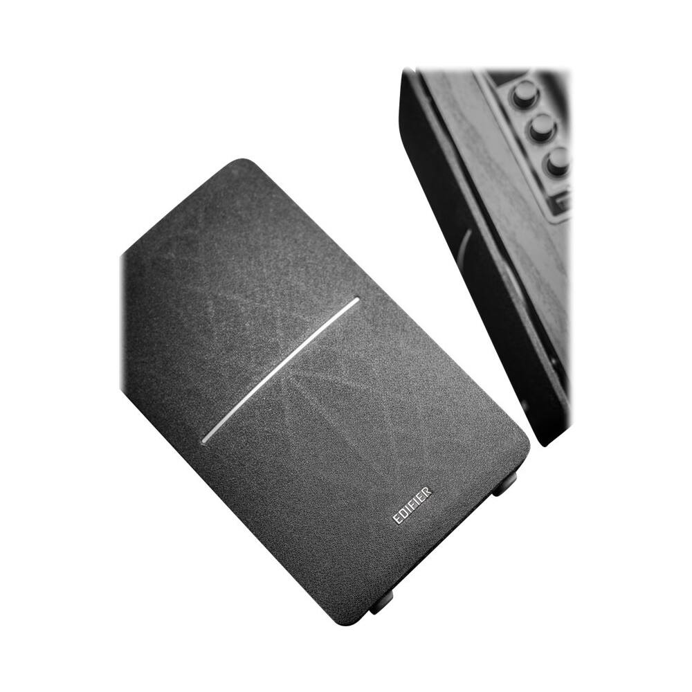 Alt View 5. Edifier - R1280T Powered Bookshelf Speakers/Computer Speakers/Studio Monitor Speakers, 2.0 Active Near Field Monitors 42 Watts RMS - Brown.