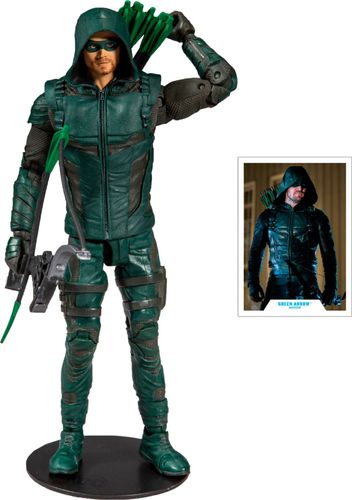 McFarlane Toys - DC Multiverse - Green Arrow 7" Action Figure - Gray/Blue/Black