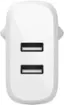 Alt View 12. Belkin - 24W Dual Port USB Wall Charger with USB C Cable - Fast Charging for iPhone, Galaxy , Pixel & More - White.