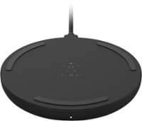 Belkin - Quick Charge Wireless Charging Pad - 10W Qi-Certified Charger Pad for iPhone, Samsung Galaxy, Apple Airpods Pro & More - Front_Zoom