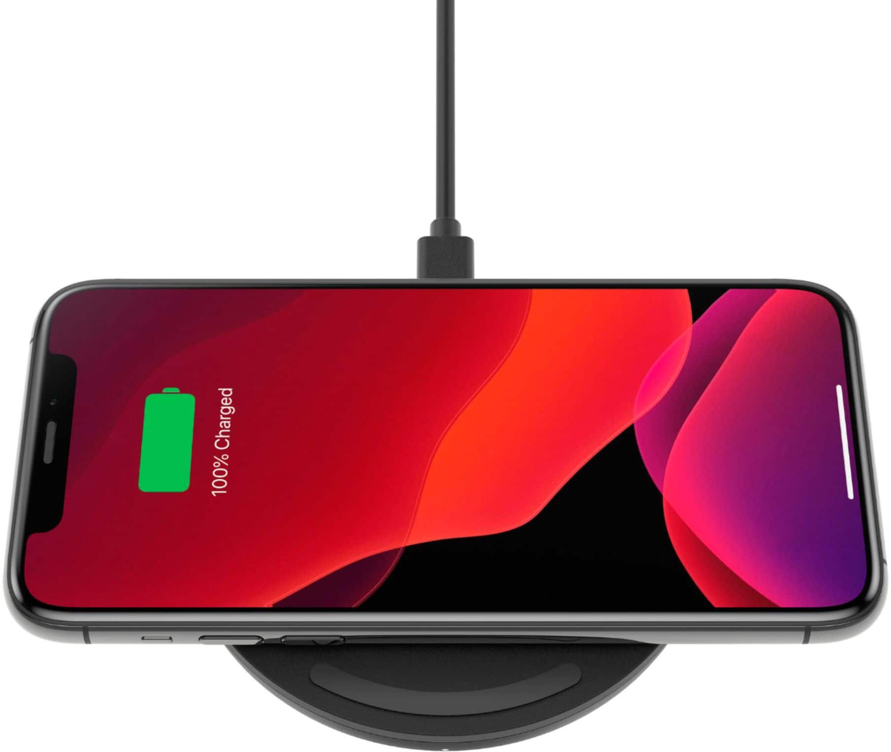 Alt View 11. Belkin - Boost Charge Wireless Charging Pad 15W - Black.