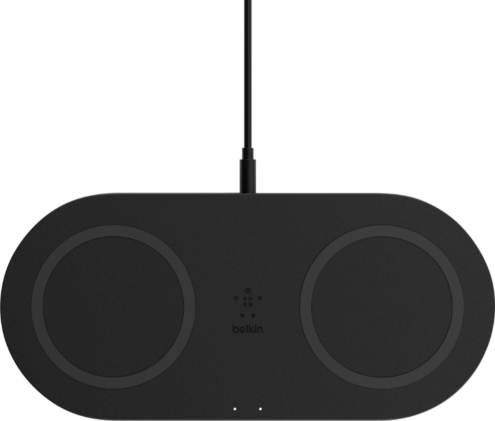 Front. Belkin - BOOST CHARGE 10W Qi Certified Wireless Charging Pad for iPhone/Android - Black.