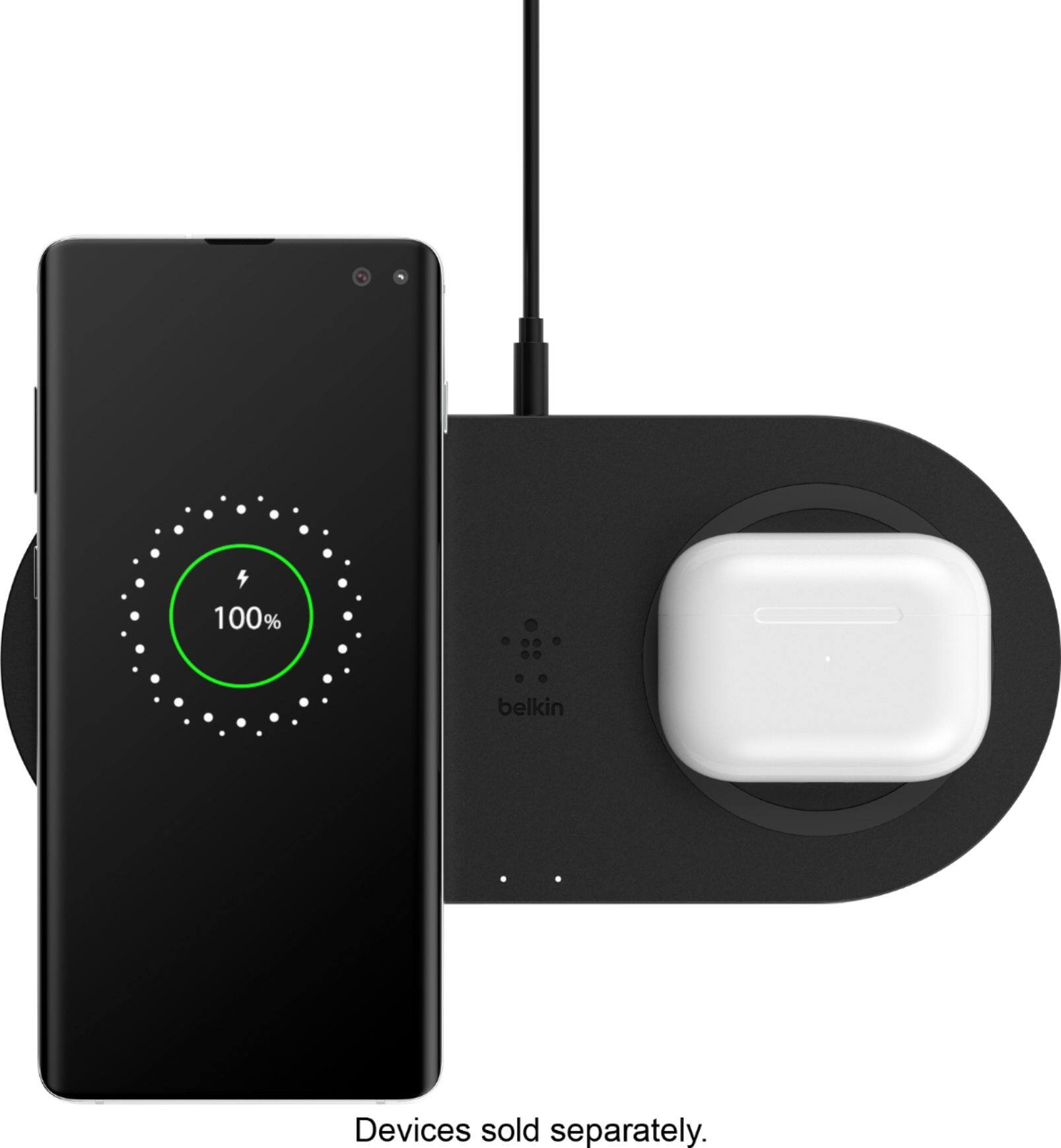 Alt View 11. Belkin - BOOST CHARGE 10W Qi Certified Wireless Charging Pad for iPhone/Android - Black.