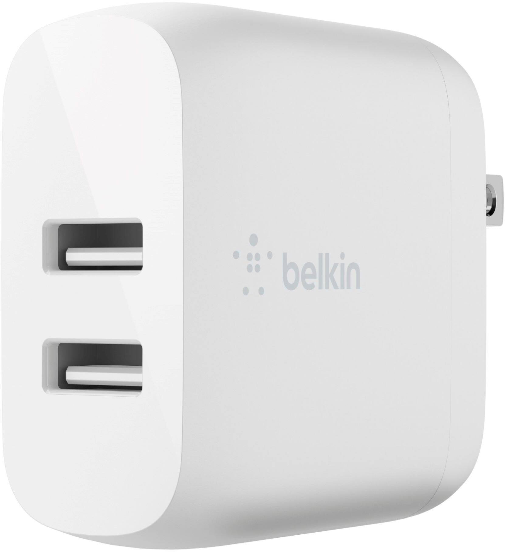 Alt View 11. Belkin - BOOST CHARGE 24W Wall Charger - White.