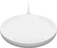 Belkin - Quick Charge Wireless Charging Pad - 10W Qi-Certified Charger Pad for iPhone, Samsung Galaxy, Apple Airpods Pro & More - Front_Zoom