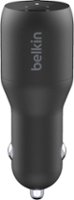 Belkin - BOOST CHARGE 36W Vehicle Charger - Black - Front_Zoom
