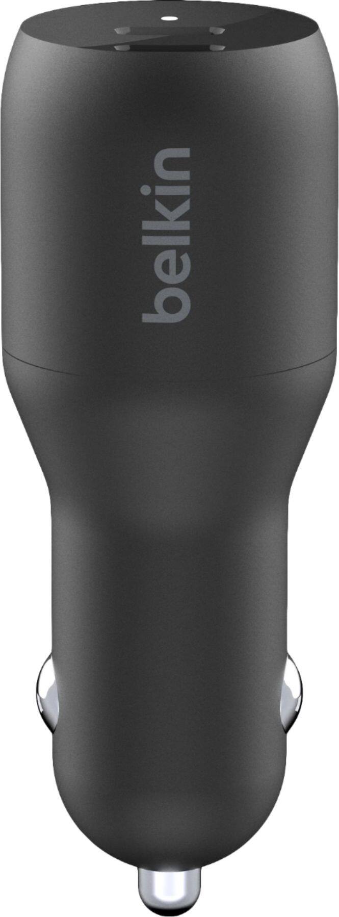 Alt View 11. Belkin - 36W Dual USB-C Car Charger with PPS Charging and Power Delivery 2, compatible with iPhone 14, Samsung Galaxy, and more - Black.