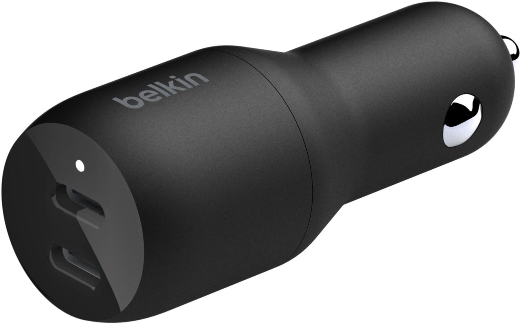 Belkin 36W Dual USB-C Car Charger with PPS Charging and Power Delivery 2,  compatible with iPhone 14, Samsung Galaxy, and more Black CCB002BTBK - Best  Buy