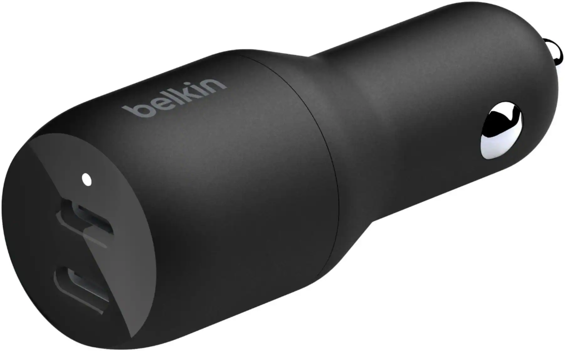 Belkin - BOOST↑CHARGE Dual USB-C Car Charger 36W - Black