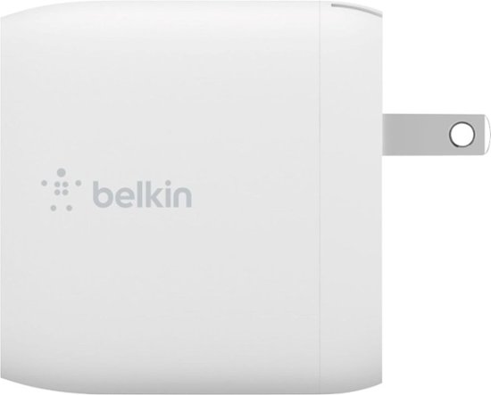 Front Zoom. Belkin - BOOST CHARGE Dual USB-A Wall Charger 24W + Lightning to USB-A Cable - White.