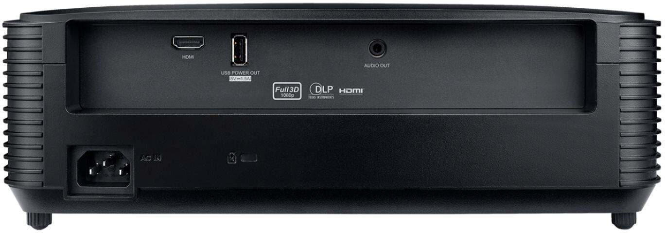 Back. Optoma - HD146X High Performance, Bright 1080p  Home Entertainment Projector with Enhanced Gaming Mode - Black.