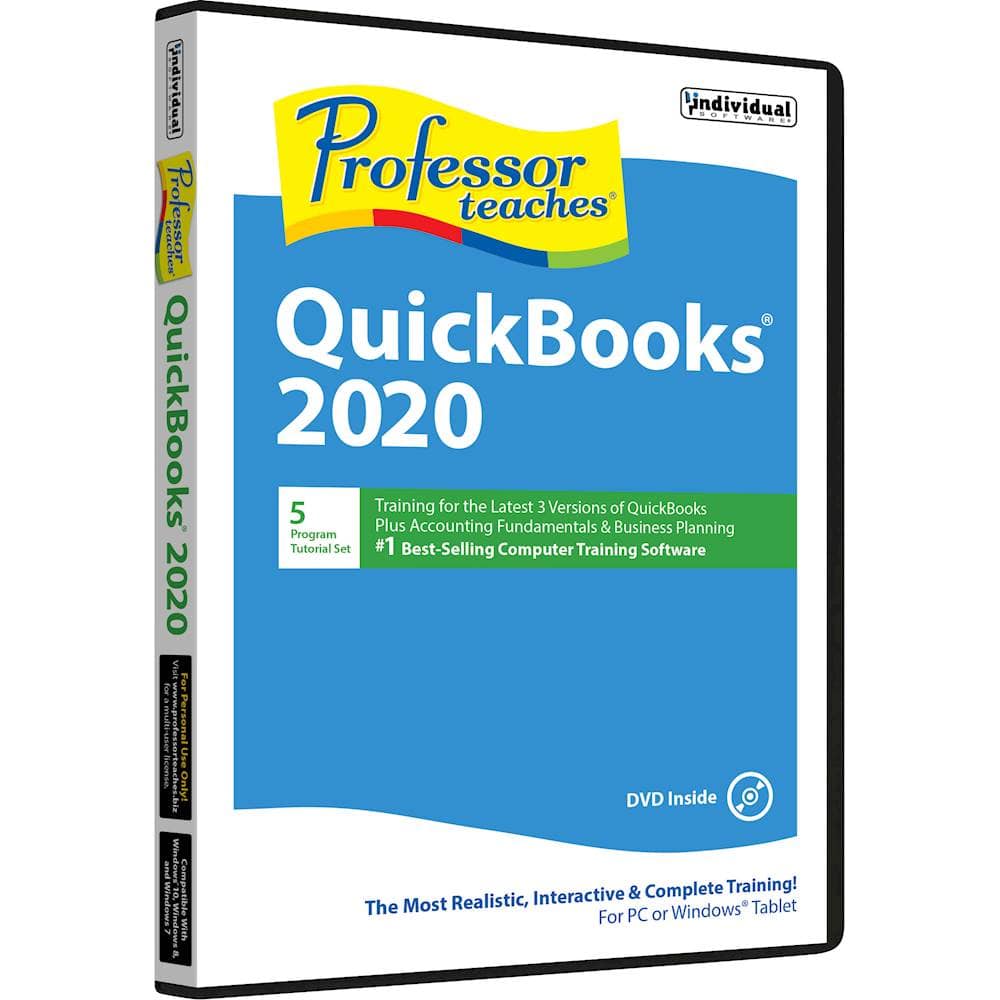 Front. Individual Software - Professor Teaches QuickBooks 2020.