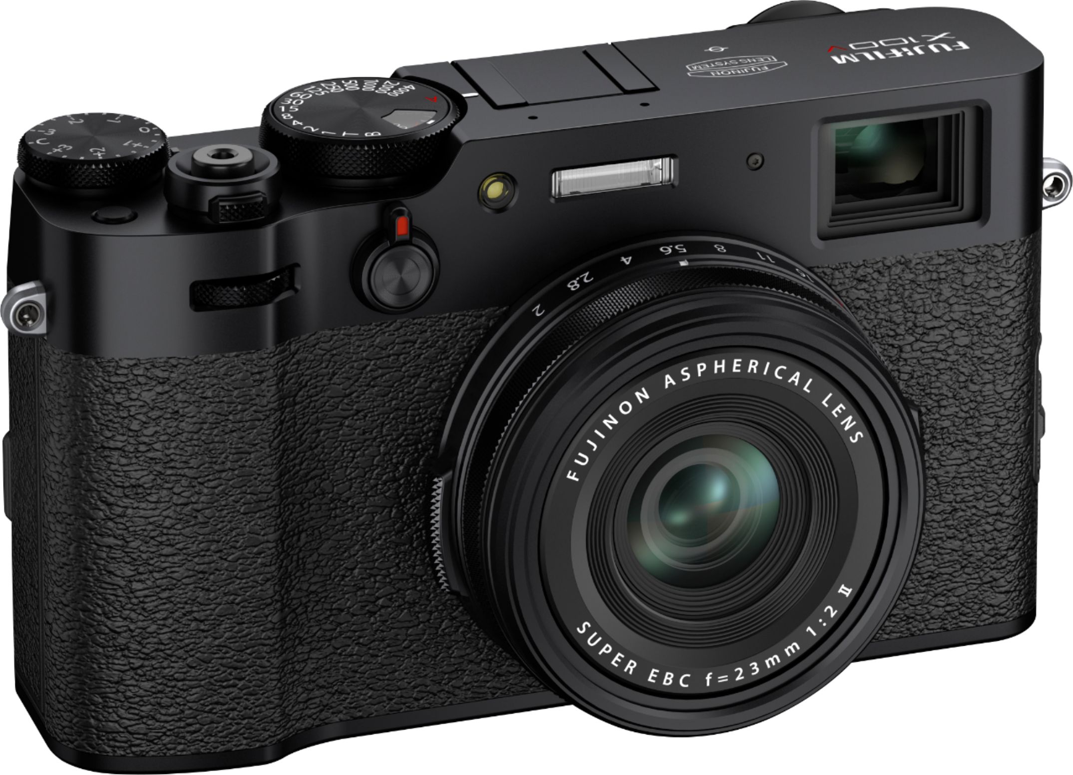 Angle View: Fujifilm - X Series X100V 26.1-Megapixel Digital Camera - Black
