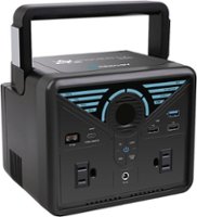 Renogy - PHOENIX 300 Battery-Powered 337Wh Capacity Portable Power Station - Black - Front_Zoom