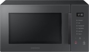Samsung - 1.1 cu. ft. Countertop Microwave with Grilling Element - Charcoal - Front_Zoom