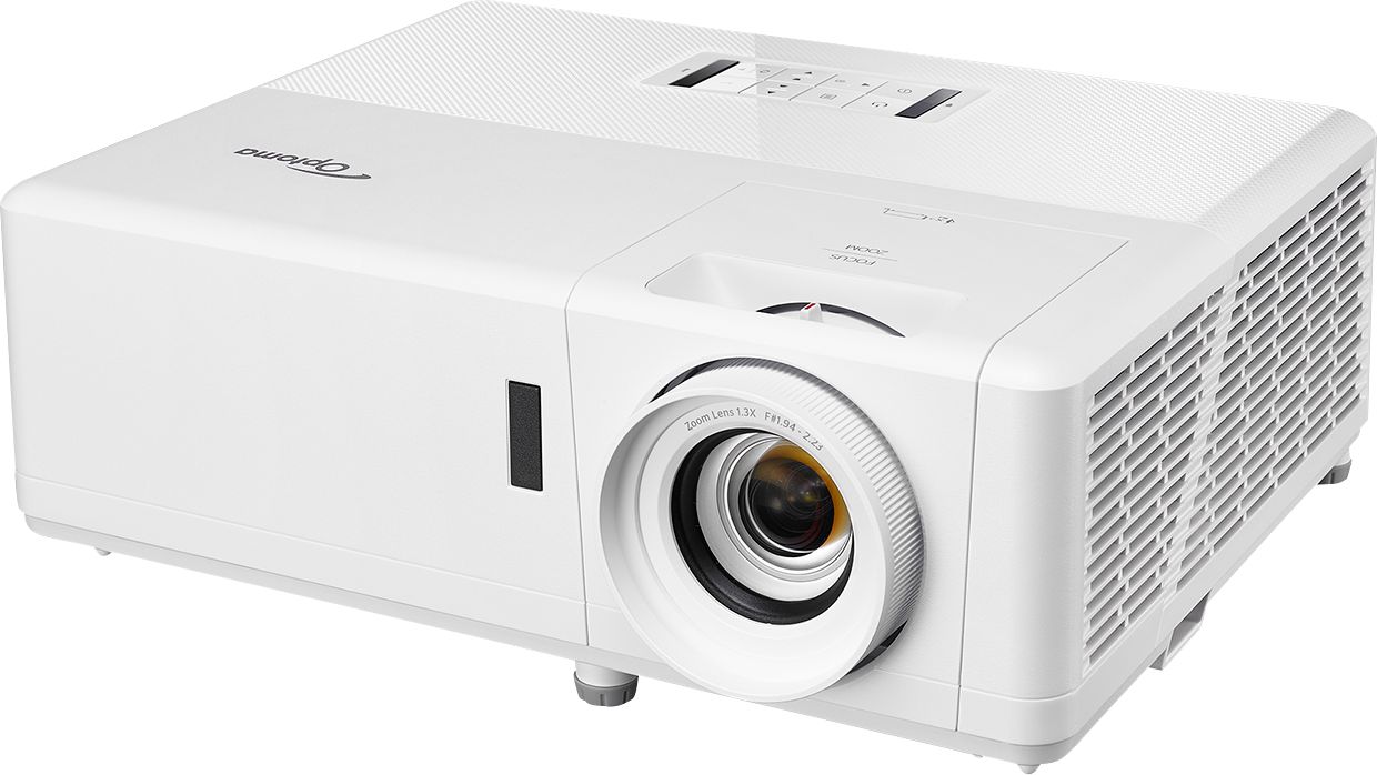 Left View: Optoma - HZ39HDR 1080p Laser Projector with High Dynamic Range - White