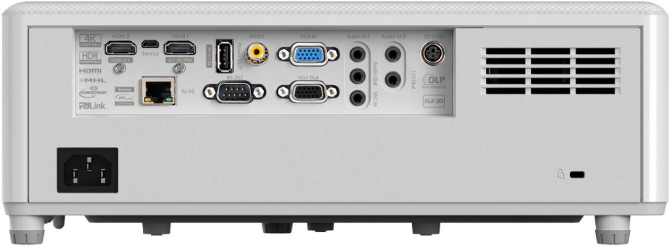 Back. Optoma - GT1090HDR 1080p DLP Projector with High Dynamic Range - White.