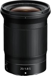 NIKKOR Z 20mm f/1.8 S Wide-Angle Prime Lens for Nikon Z Cameras - Black - Front_Zoom
