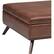 Alt View 15. Simpli Home - Owen Square Mid-Century Modern Faux Air Leather Ottoman With Inner Storage - Distressed Saddle Brown.