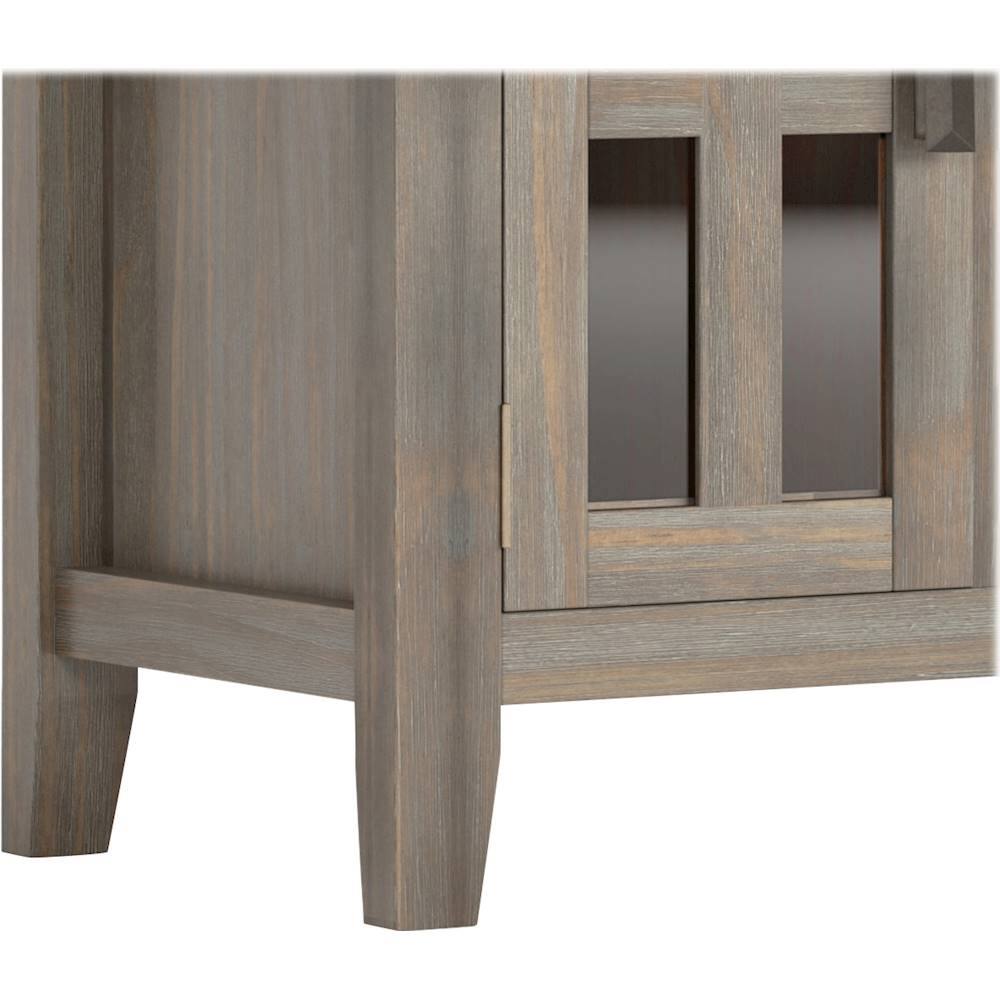Alt View 13. Simpli Home - Artisan SOLID WOOD 72 inch Wide Transitional TV Media Stand in Distressed Grey For TVs up to 80 inches - Distressed Gray.