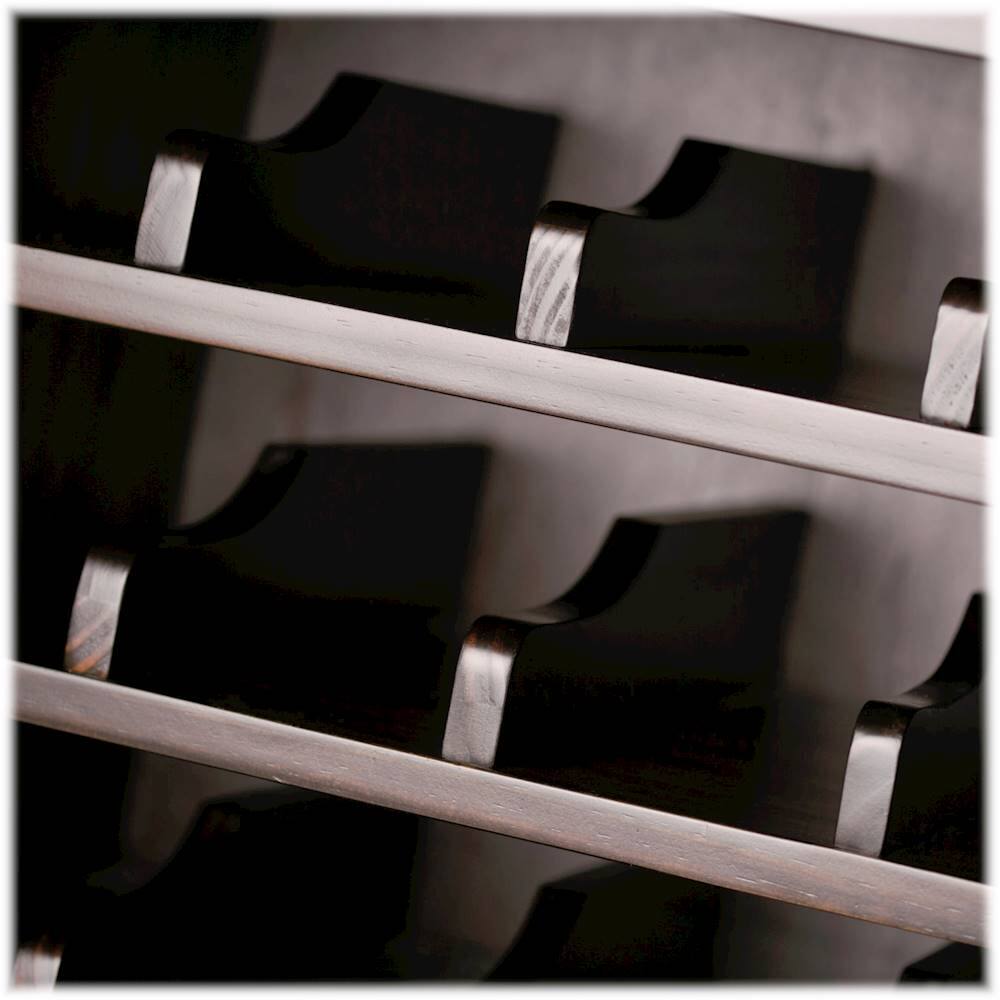 Best Buy Simpli Home Amherst High Storage Wine Rack Hickory Brown