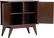Alt View 11. Simpli Home - Draper Mid Century Modern Rubberwood Low Storage Cabinet - Medium Auburn Brown.