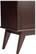 Alt View 12. Simpli Home - Draper Mid Century Modern Rubberwood Low Storage Cabinet - Medium Auburn Brown.