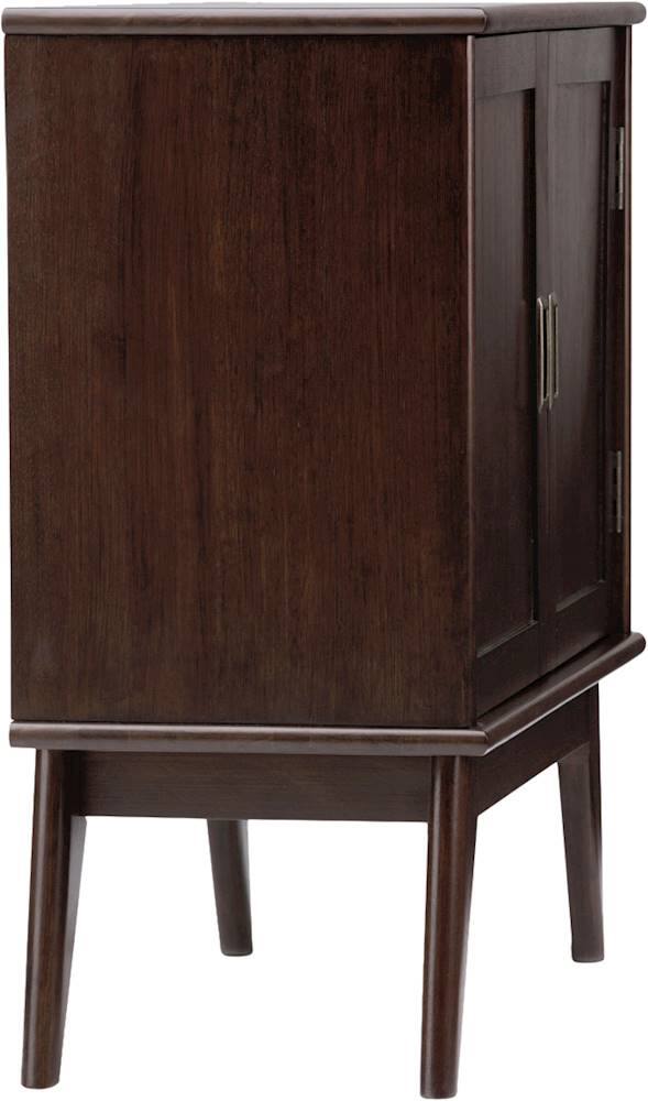 Alt View 14. Simpli Home - Draper Mid Century Modern Rubberwood Low Storage Cabinet - Medium Auburn Brown.