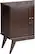 Alt View 15. Simpli Home - Draper Mid Century Modern Rubberwood Low Storage Cabinet - Medium Auburn Brown.