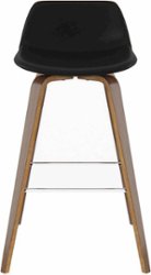 Simpli Home - Randolph Bentwood Counter Height Stools (Set of 2) - Black - Front_Zoom