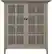 Front. Simpli Home - Acadian SOLID WOOD 39 inch Wide Transitional Medium Storage Cabinet in Distressed Grey - Distressed Gray.