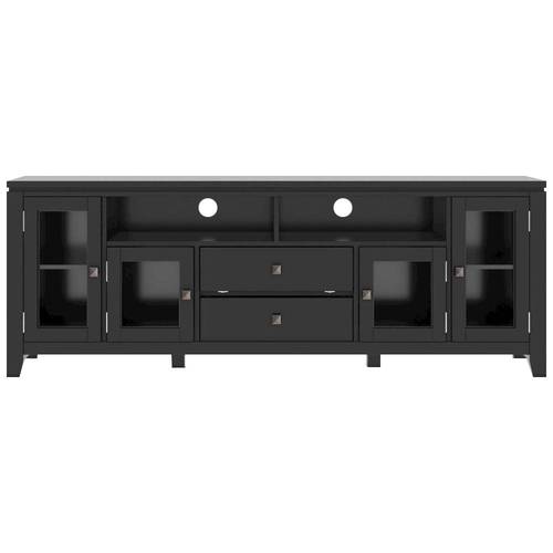 Simpli Home - Cosmopolitan Contemporary TV Media Stand for Most TVs Up to 80 - Black was $762.99 now $534.99 (30.0% off)