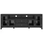 Front. Simpli Home - Cosmopolitan Contemporary TV Media Stand for Most TVs Up to 80" - Black.