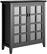 Angle. Simpli Home - Artisan SOLID WOOD 38 inch Wide Transitional Medium Storage Cabinet in Black - Black.