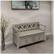Alt View 16. Simpli Home - Amherst Solid Pine Wood Storage Bench with Backrest - Gray.