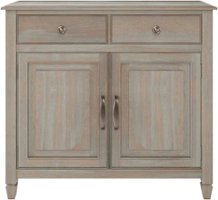 Simpli Home - Connaught Transitional Solid Wood Entryway Storage Cabinet - Distressed Gray - Front_Zoom
